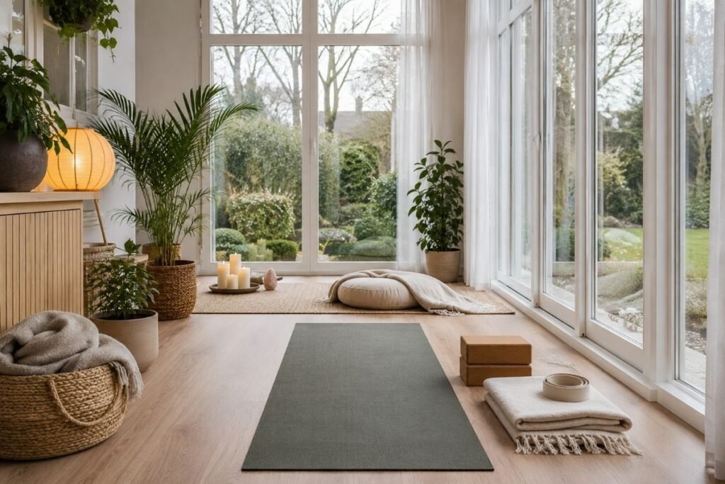 Vinterhagen som ditt nye yogarom